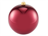 150 mm Magnolia Shiny Glass Christmas Ball Ornament