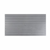 Soho Slate Grey Aluminum 84 x 44 in. Rect. Slat Top Dining Table