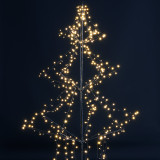 6.6 ft. Pre-lit Twinkling Christmas Tree Decor Piece LED Warm White, 420 Lights