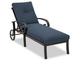 Solstice Aged Bronze Aluminum Flagship Twilight Cushion Chaise Lounge