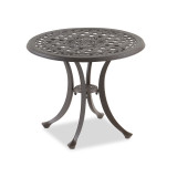 San Remo Aged Bronze Cast Aluminum 22 in. D End Table
