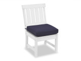 Santa Monica White Polymer Dining Side Chair