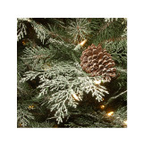 4 ft. Frosted Mountain Spruce Classic Entrance Tree Incandescent Clear, 100 Lights