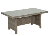 Tuscany Oyster Outdoor Wicker 59 x 32 in. Lounge Height Coffee Table
