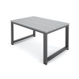 Tahoe Dark Grey Aluminum and Coastal Grey Polymer 35 x 23 in. Coffee Table