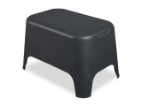 Petra Anthracite Resin 3 Pc. Lounge Group with 23 x 15 in. Storage Ottoman/Side Table