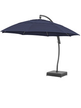 Treasure Garden 13 ft. Ink Canopy and Anthracite Aluminum Cantilever Umbrella (AG7813)