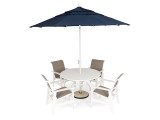 Harborview 5 Pc. Sling Dining Set with 48" Round Table