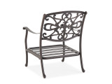 Carlisle Aged Bronze Cast Aluminum and Cast Pumice Cushion 4 Pc. Loveseat Group with 45 x 24 in. Coffee Table