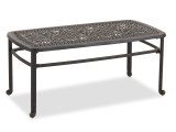 Verona Desert Bronze Cast Aluminum and Royce Sesame 4 Pc. Loveseat Group with 42 x 21 in. Coffee Talbe