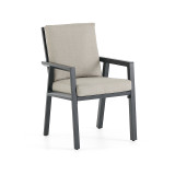 Marino Midnight Aluminum and Cushion Dining Chair