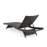 Terrace Outdoor Wicker Woven Contour Chaise Lounge