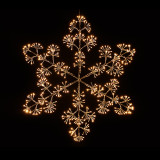 Flashing Snowflake and Silver Wire Warm White, 480 Lights