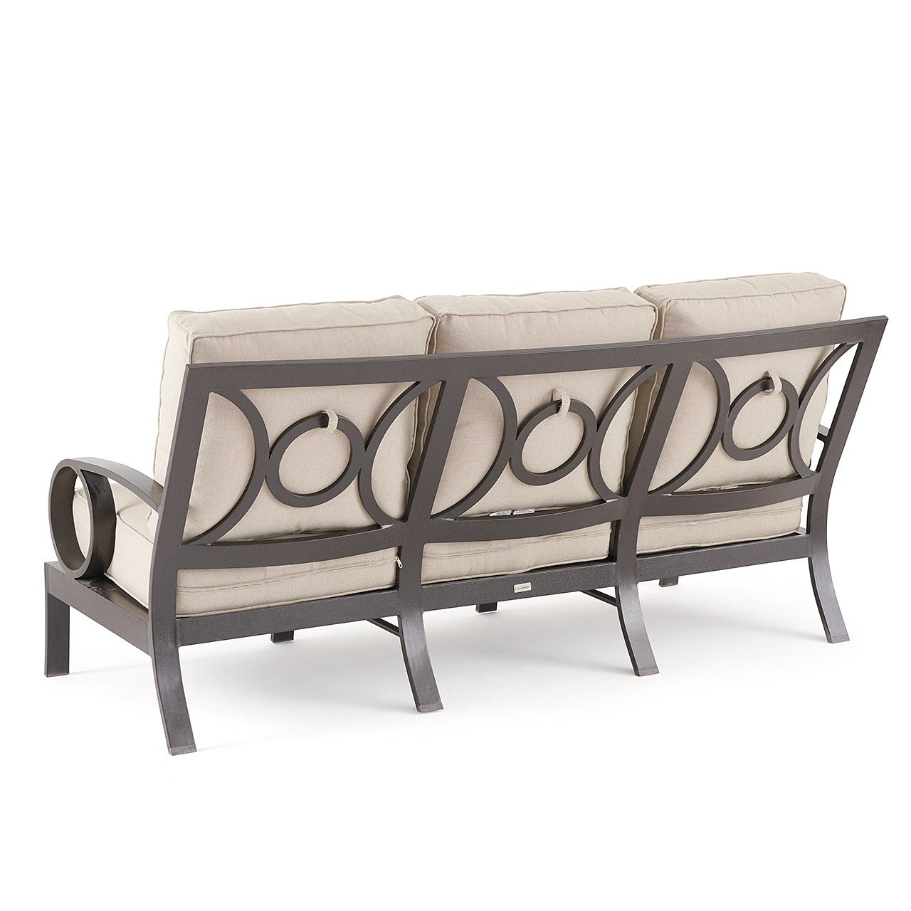 Ravello Scoria Aluminum with Cushions Sofa Fortunoff Backyard Store