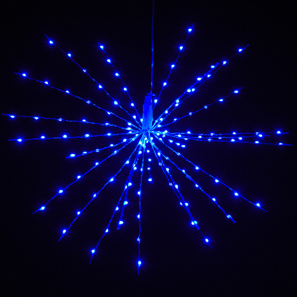21.7 in. D Blue Polestar Micro LED Light Christmas Decor, 144 Lights
