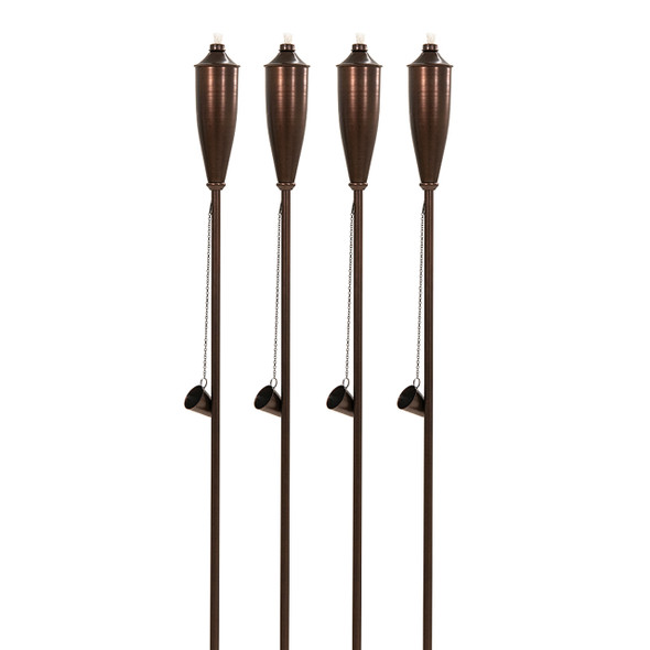 Deco Home 60 in. Bronze Garden Torch, Set of 4