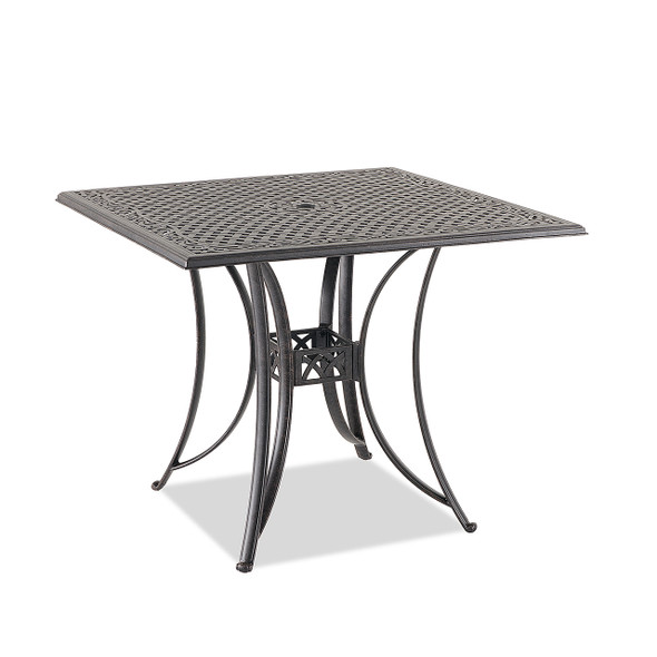 Bellagio Desert Bronze Cast Aluminum 48 in. Sq. Bar Table
