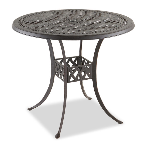 San Remo Aged Bronze Cast Aluminum 48 in. D Bar Table