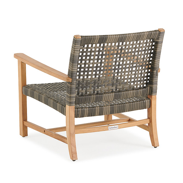 Hampton Driftwood Outdoor Wicker and Solid Teak Club Chair