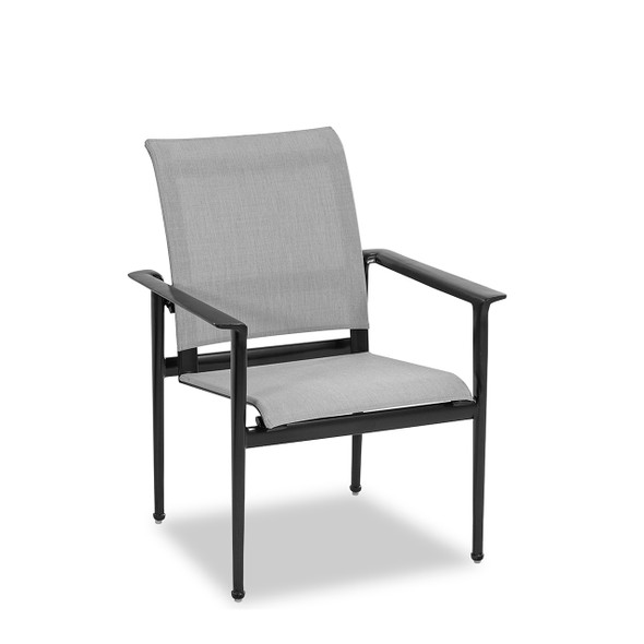 Metro Meteor Aluminum with Silver Sling 7 Piece Dining Set + 84 x 42 in. Rect. Table