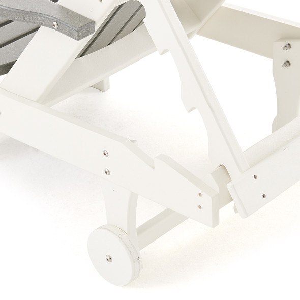 Farmhouse Polymer Shellback Chaise Lounge