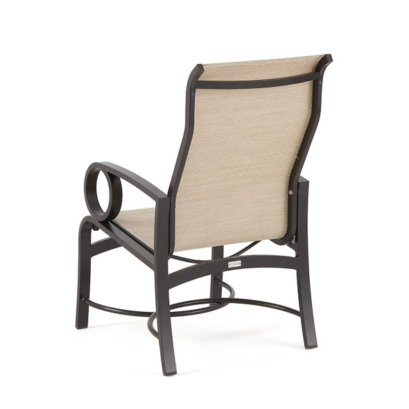 Ravello Scoria Aluminum with Matrix Birch Sling Dining Chair