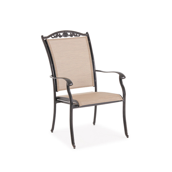 Bellagio Desert Bronze Aluminum with Sling Dining Chair