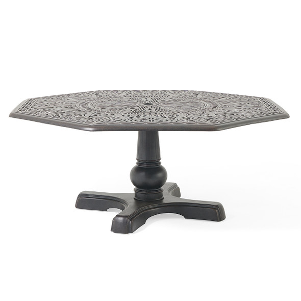 Verona Desert Bronze Cast Aluminum 72 in. D Dining Table