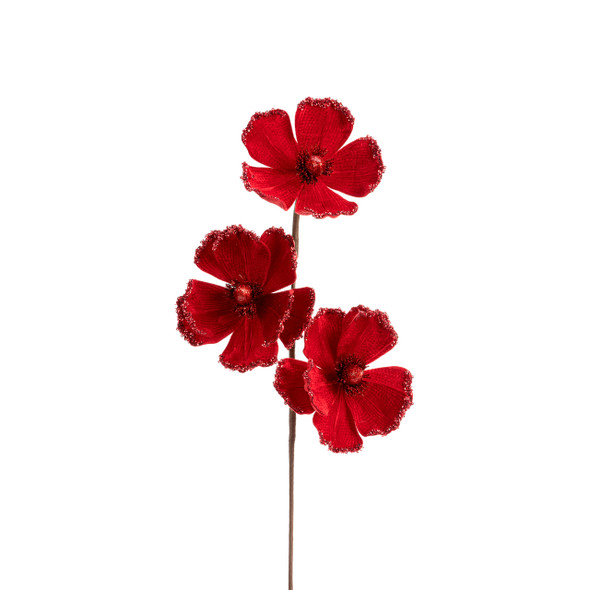 In-Store Only - 25 in. Red Velvet Anemone Pick