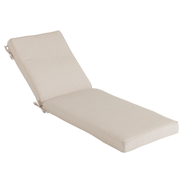 72 x 24 in. Spectrum Dove Boxed Chaise Cushion Fortunoff