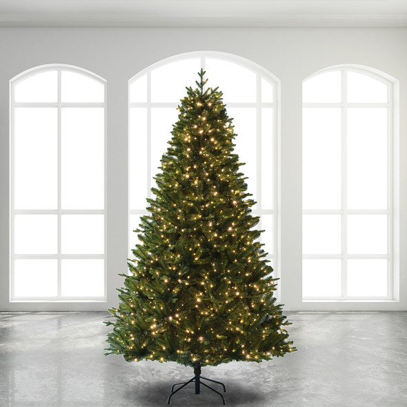 7.5 ft. Mcdonald Fir Christmas Tree, 1400 Multicolor LED Lights