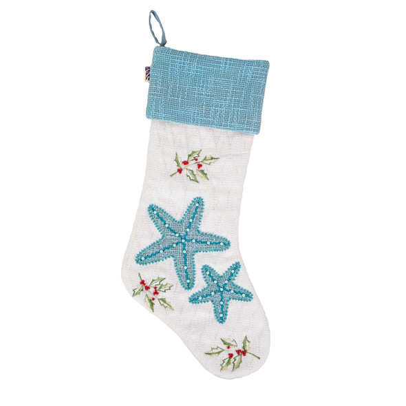 National Tree Company 20 in. Star Fish Embroidered