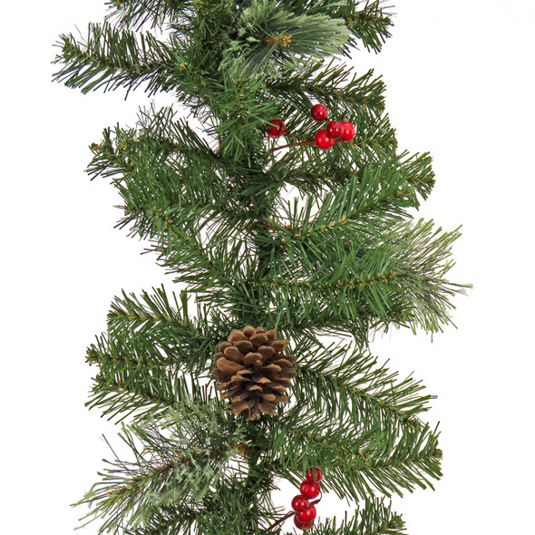 National Tree Company 9 ft. x 10 in. Evergreen and Cashmere Tips Garland