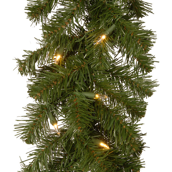 National Tree Company 9 ft. North Valley Spruce Garland with 50 LED Lights