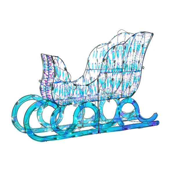 National Tree Company 26 in. 3D Iridescent Sleigh with 105 LED Lights