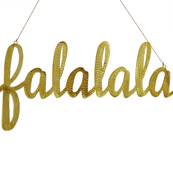 National Tree Company 19 in. "FALALALA" Metal Wall Decoration