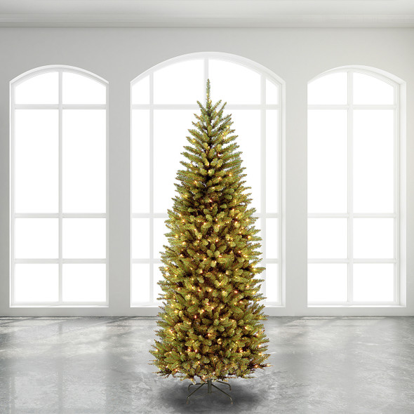 National Tree Company 7.5 ft. Power Connect Kingswood Fir Slim Tree with 450 Dual Color LED Lights