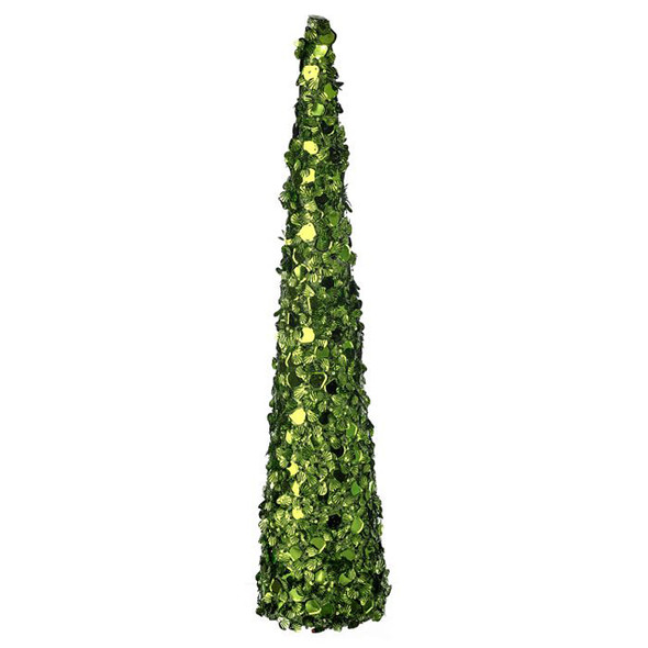 In-Store Only - 24 in. Glamor Sequin Green Tree