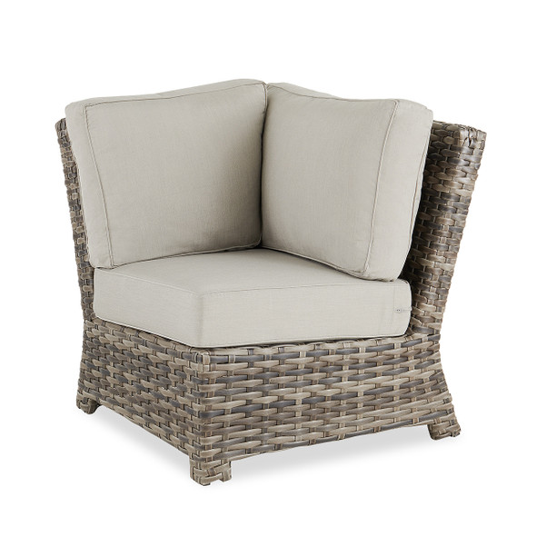 Contempo Husk Outdoor Wicker with Cushions Corner Club Chair