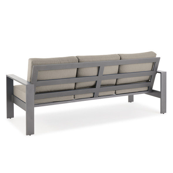 Soho Slate Grey Aluminum with Cushion Sofa