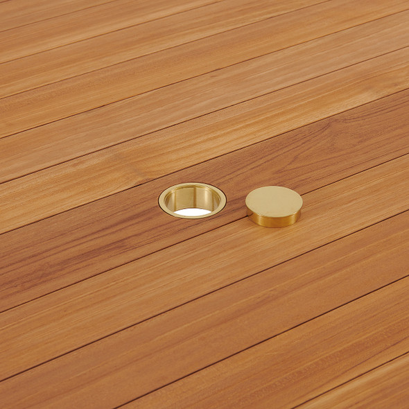 Oxford Teak 48 in. D Dining Table Oxford Teak 48 in. D Dining Table