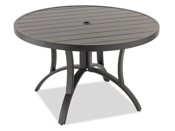 Hill Country Aged Bronze Aluminum 48 in. D Dining Table -