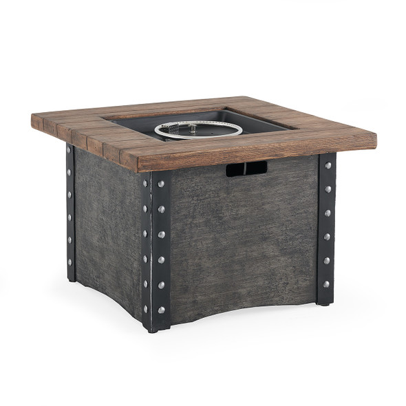 Terrafab Bronze Wood Look 34.5 in. Sq. Gas Fire Pit Terrafab Bronze Wood Look 34.5 in. Sq. Gas Fire Pit