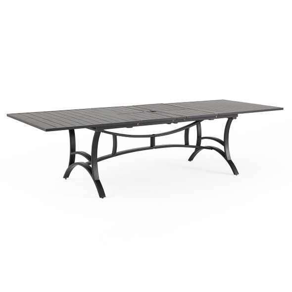 Hill Country Aged Bronze Aluminum 88-118 x 48 in. Extension Dining Table