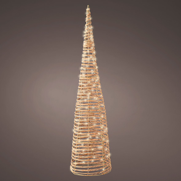 In-Store Only - 23.6 in. Natural Christmas Tree with 80 Micro Warm White LED Lights