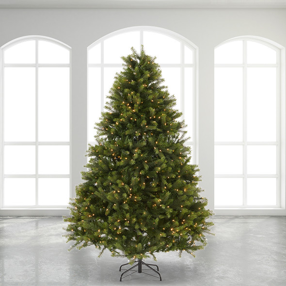 7.5 ft. Grand Balsam Fir Full Christmas Tree with 1200 Warm White LED Lights