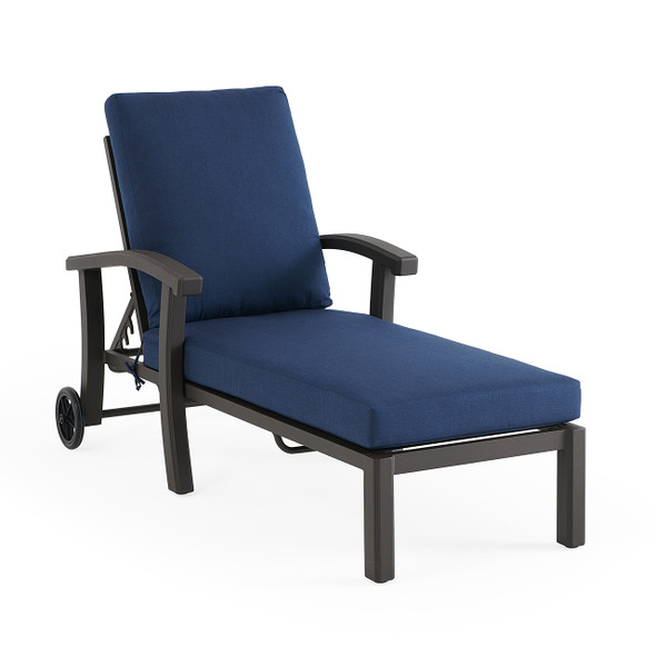 Fairmont Aged Bronze Aluminum with Cushions Chaise Lounge Fairmont Aged Bronze Aluminum with Cushions Chaise Lounge