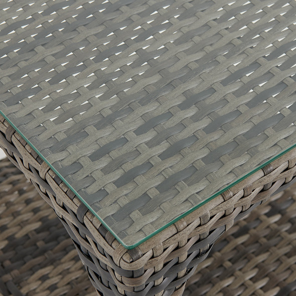 Tangiers Canola Seed Outdoor Wicker 23 in. Sq. Coffee Table Tangiers Canola Seed Outdoor Wicker 23 in. Sq. Coffee Table