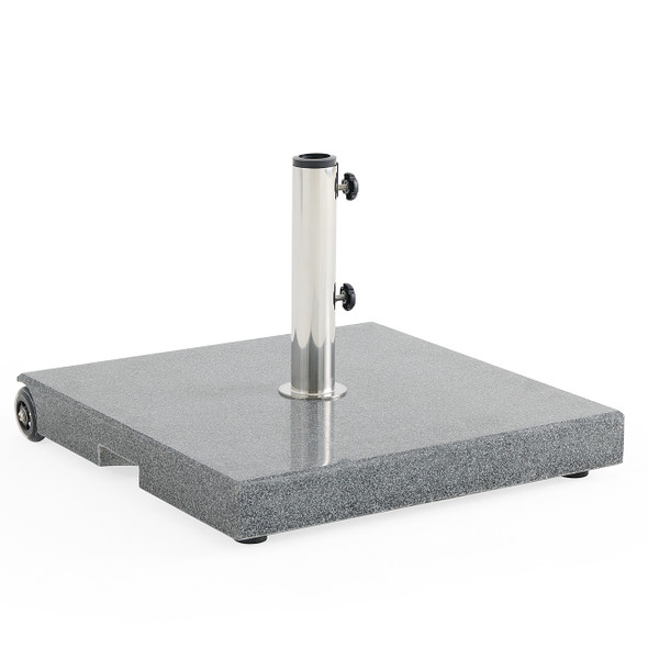 Tempo 132 lb. EZ-Lock Granite Umbrella Base with Wheels