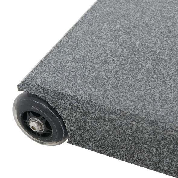 Tempo 132 lb. EZ-Lock Granite Umbrella Base with Wheels